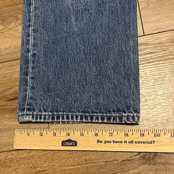 Men's Levis 501 Original Fit Denim Jeans SZ 36x34 Blue Modern Button Fly Red Tab - Picture 6 of 13